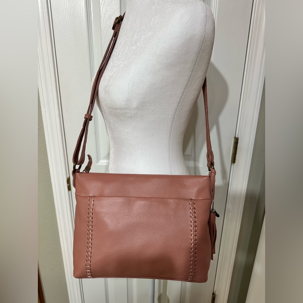 TheSak NWT pink leather adjustable shoulder bag